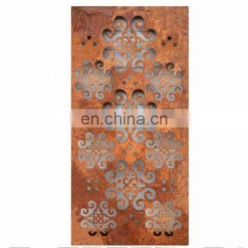 Rusted Metal Wall Panels Laser Cutting Corten Steel Screen photo-3