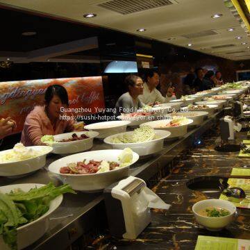 High Abrasion Resistance Sushi Belt Food Delivery System Western Buffet Restaurants