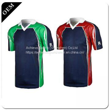 Mens Cricket Uniforms,Custom Cricket Jersey Pattern,new Model Best Cricket Jersey Polo Shirt Design photo-2