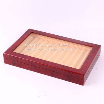 High Quality 12 Slots Leather Pen Box Fountain PenDisplay Box Wholesale,wooden Pen Box With Custom Logo photo-4