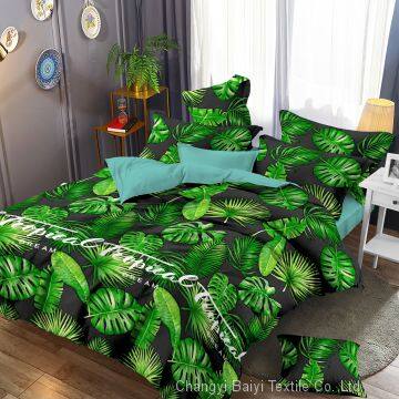 Fashion Style Designer Bedding Comforter Sets Bed Sheet Brushed Microfiber Fabric Bedding Set photo-4