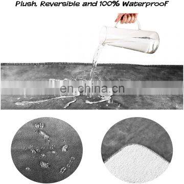 Waterproof Pet Blanket Soft Plush Throw Protects Couch Chair Car Bed From Spills Stains Or Fur-Machine Washable photo-4