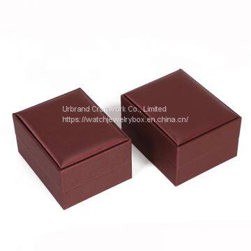 New Brushed Leather Jewelry Box Creative Jewelry Storage Box Necklace Ring Bracelet Brushed Leather Jewelry Packaging Box photo-2