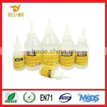 Transparent liquid silicone glue