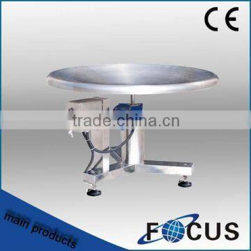 output stainless packing table for collecting food snack