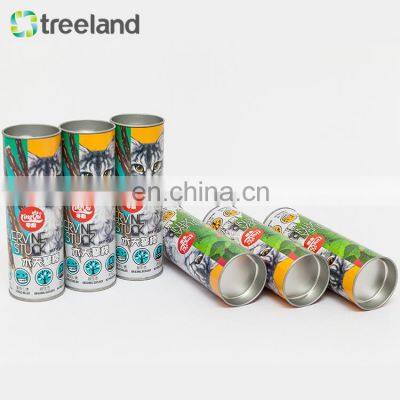 Airtight Round Shape Kraft Paper Box Pet Food Container photo-3