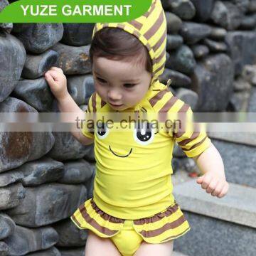 China High Quality Children Swim Suit for Girls With Cap photo-3