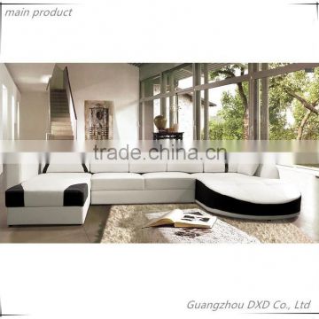 Modern leather sofa in sofa furniture/living room furniture