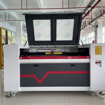 1390 large laser engraving machine window cut paper PVC plating film laser cutting machine, cardboard paper engraving machine