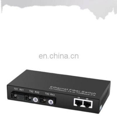 Fiber Media Converter 10/100M 3 Fiber Port +2 RJ45 Port 3PO and 2 LAN Port photo-2