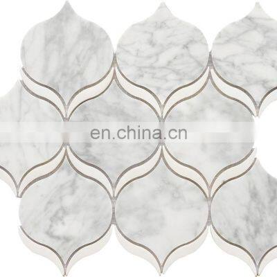 Hotel project tile Stone mosaic for swimning pool wall decoration mosaic