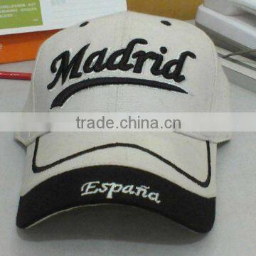 Fabric Baseball Hat with Printed Logo on Front