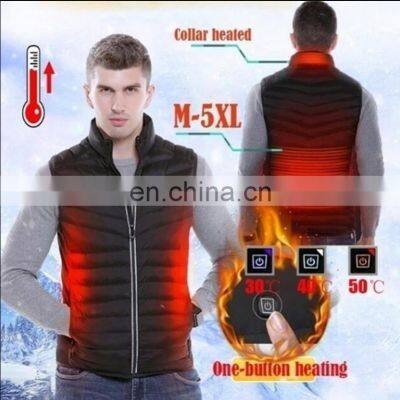 Winter Warm Coats Mens Jackets NewWinter Intelligent Battery Heated Heating Vest Warm Up Zipper Sleeveless Jacket Wind