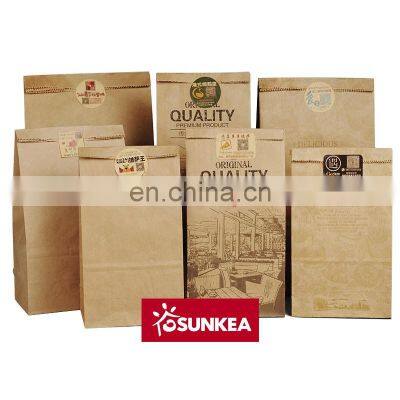 Sunkea designer kraft custom logo paper bag