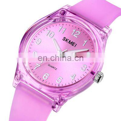 fashion lady watch skmei 1760 jelly silicone waterproof watch