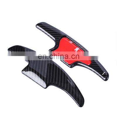 Fit Honda Civic Odssey CRV Accord CDX Spirior RDX MDX Car Real Carbon Fiber Paddle Shift Extension Black/Red