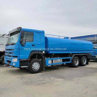 Sinotruk Howo 6x4 336hp 371hp 25m3 25000 Liters Water Sprayer Sprinkler Tank Truck photo-2