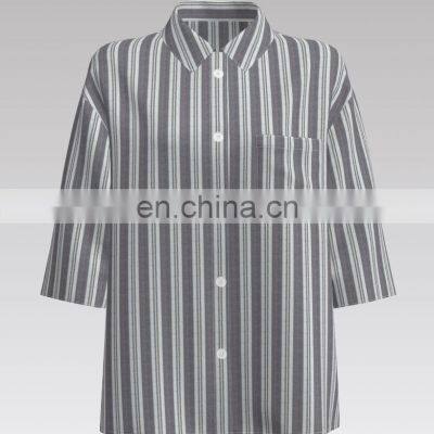 Fashion Trend BCI Cotton Seersucker Stripe Fabric for  Shirt and Dress