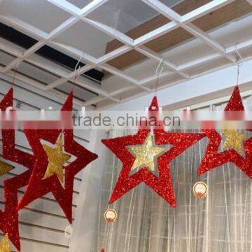 2015 atrium shopping centre star decoration hanging