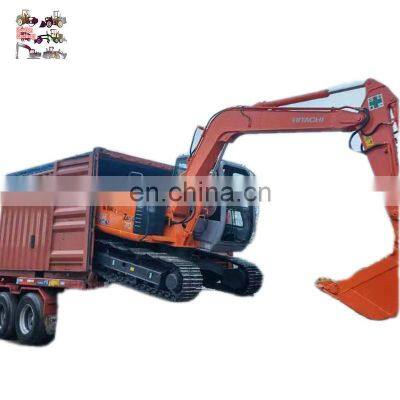 Japan made Hitachi ZX70 crawler excavator loading service , Hitachi 7 ton mini digger loading in Shanghai