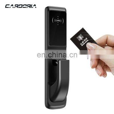 Factory sale frosted texture hotel new lock Aluminum alloy anodized smart lock card outdoor hotel lock