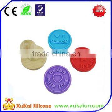 2015 New silicone cookies stamp silicone biscuit stamp