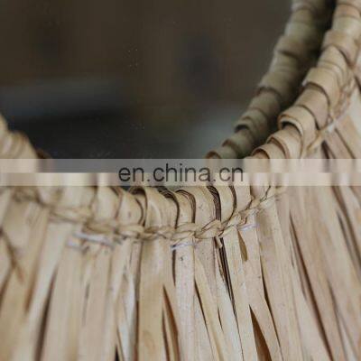 Wholesale Seagrass Wall Mirror Bohemian in Natural Straw Sun Mirrors Wall Decor Best Price Woven Vietnam Supplier photo-4