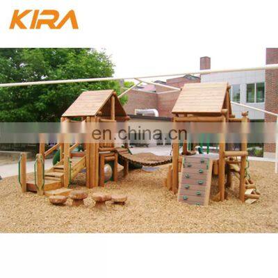 New style wooden toy children outdoor slide kids playground