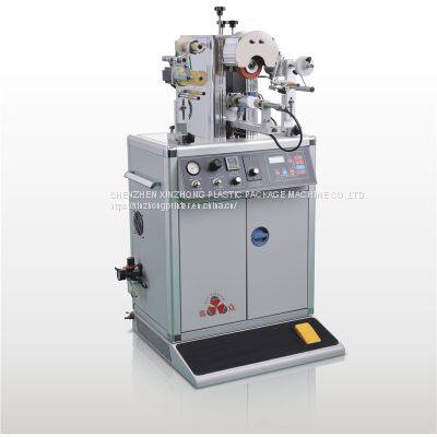 Manual Round Oval Irregular Plastic Metal Vodka Spirit Cap Hot Stamping Machine for Cosmetics