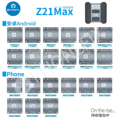 MJ Z21 Universal CPU Reballing Stencil For iPhone 6-14 Pro Max Repair