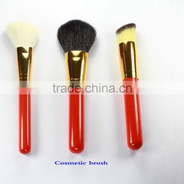 colorful handle face used makeup brush gift set 7pcs