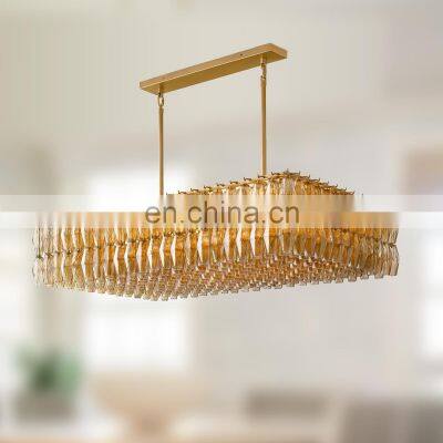 Exquisite Modern Luxury Diamond-Cylindrical Crystal Pendant Chandelier for Living Dining room Kitchen Island Foyer Bedroom