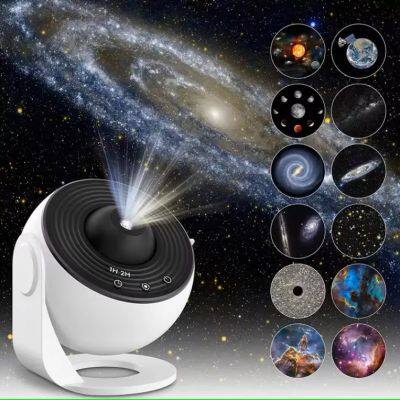 Portable Realistic Planetarium Projector 4K HD 12 in 1 Films Starry Sky Space Projector Night Lamp For Bedroom Decor