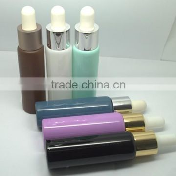 30ml decorated glass bottle with metal dropper