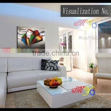 Abstract Sky Huose Oil Painting on Canvas for Living Room New Design photo-2