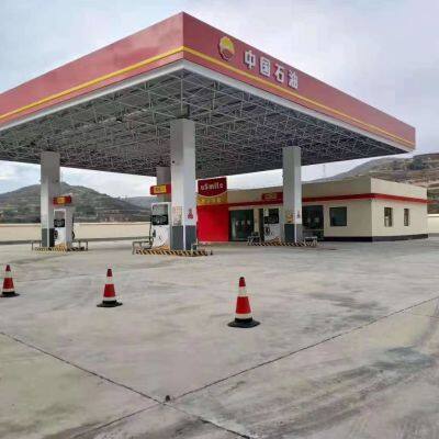 Gas Station Canopy Steel Structure Installation Design photo-2