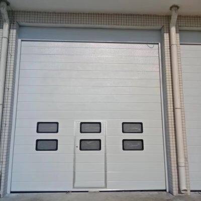 Warehouse Logistics Waterproof Windproof Steel Sectional Automatic Overhead Industry Warehouse Garage Industrial Lifting Door photo-2