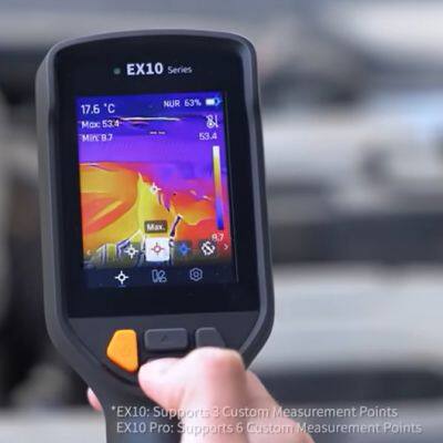 EX10 Industrielle Infrarotkamera mit 25Hz-Aktualisierungsrate und ±2°C Genauigkeit