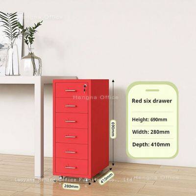 HN-NCR3 Heavy Duty Steel Pedestal for North Carolina Research Labs | 3 Drawer Rolling Storage With Silent Casters & Lockable Security, Custom Support photo-2