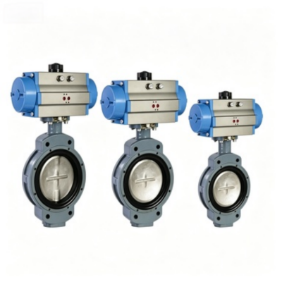 Double Eccentric JIS F7480 Pneumatic Butterfly Valve pour les systèmes de refroidissement à l'eau de mer
