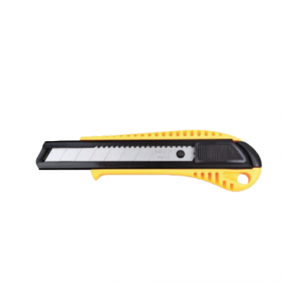 Single‑Color Grip Retractable Utility Knife With Stainless Steel Inner Core for Industrial & Household Cutting