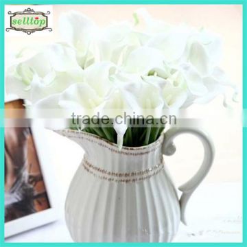 Hot sell 35cm mini pu real touch artificial calla flowers