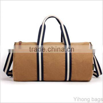 Simple Canvas Leather Duffle Bag photo-3