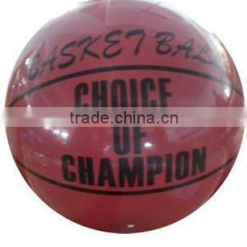 pvc inflatable basketball/single color basketball/ground balls