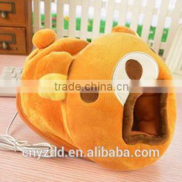 plush warm mouse pads/cold winter warm hand of soft plush mouse pad