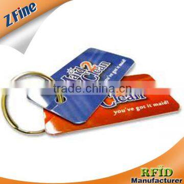 54*28 mm Promotional pvc Plastic Key Tags