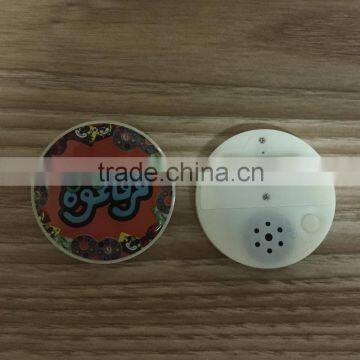ABS Plastic Flashing LED Lights Music Sound Badge photo-4
