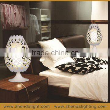 White Color Hollow Out Lamp Shade Hotel Table Lamp& Bedside Decoration Lighting photo-3