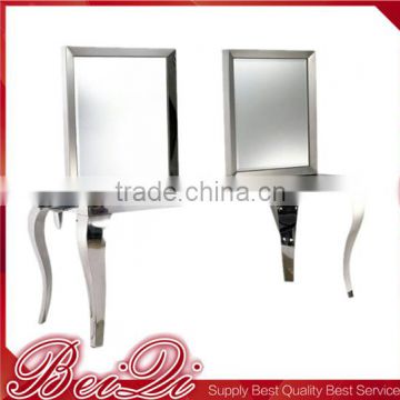 Luxury Salon Wall mirror with table barber shop hair salon mirror station with table for hairdressing hair salon equiment