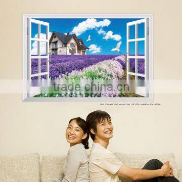 ALFOREVER Lavender window pvc wall sticker for home decoration